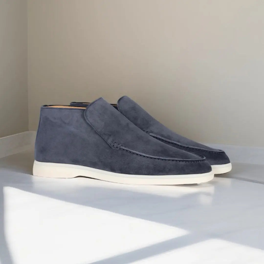 Men's Faux Suede Slip-On Ankle Boots