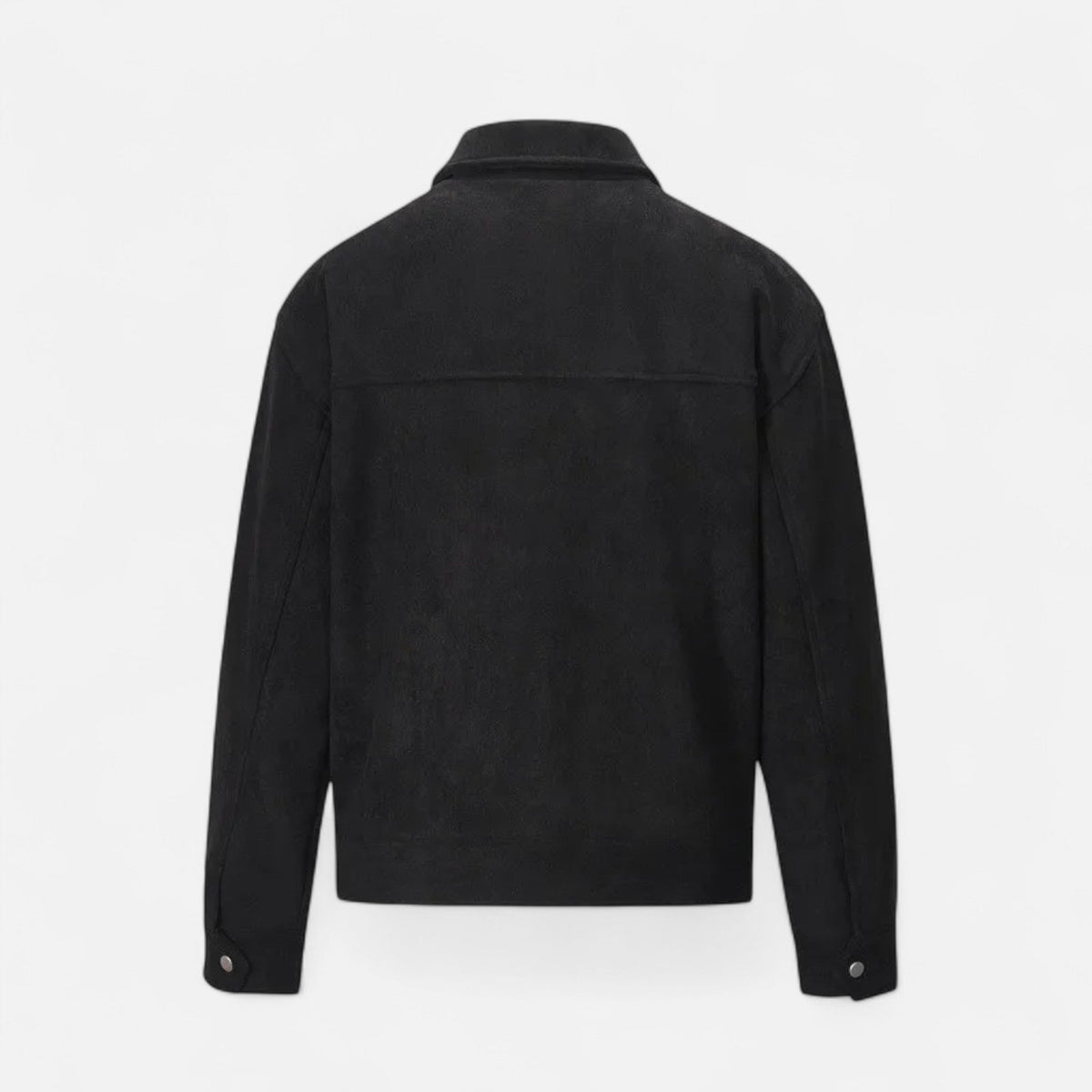 Men's Faux Suede Jacket with Relaxed Fit