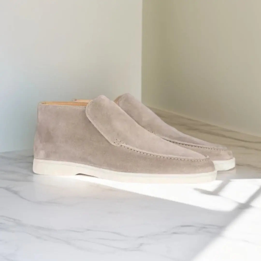 Men's Faux Suede Slip-On Ankle Boots