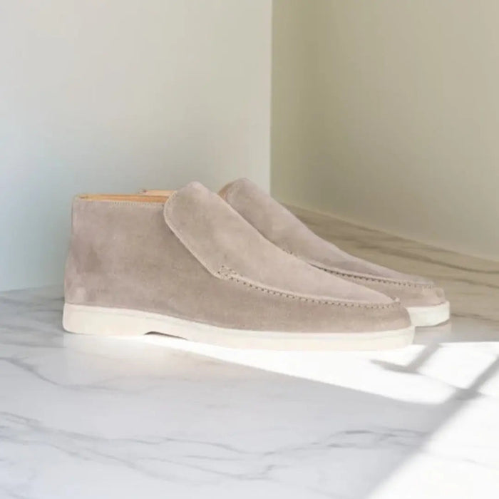 Men's Faux Suede Slip-On Ankle Boots