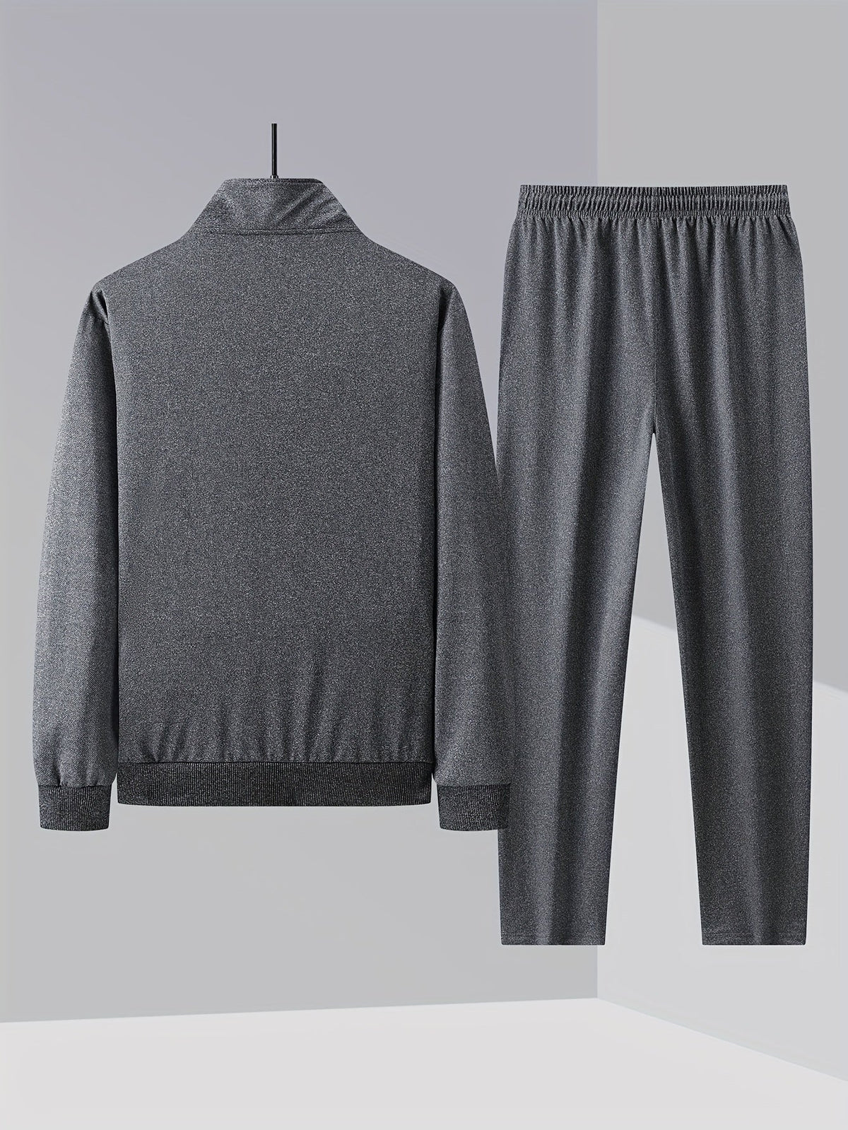 Men's Tracksuit Set Zip Up Stand Collar