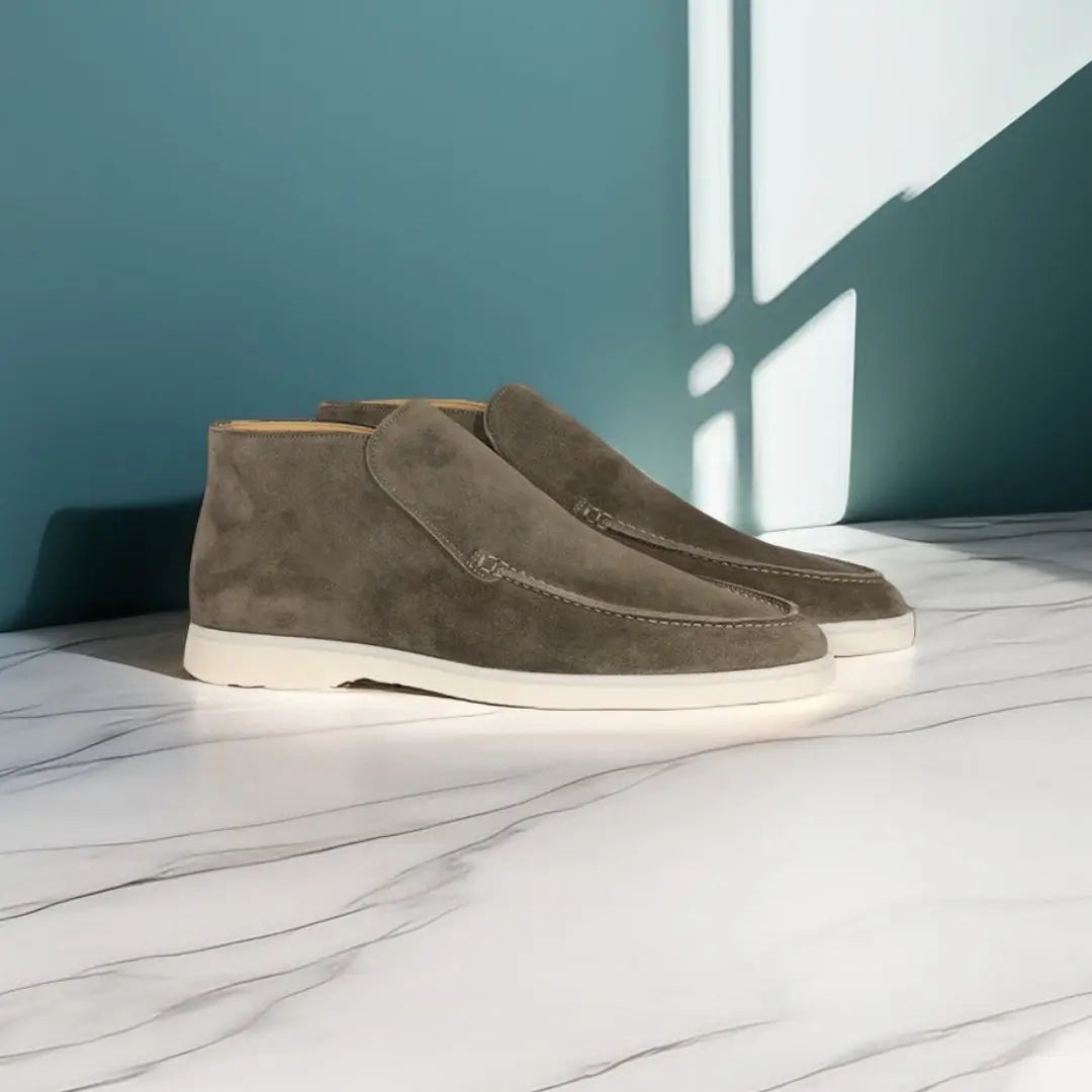 Men's Faux Suede Slip-On Ankle Boots
