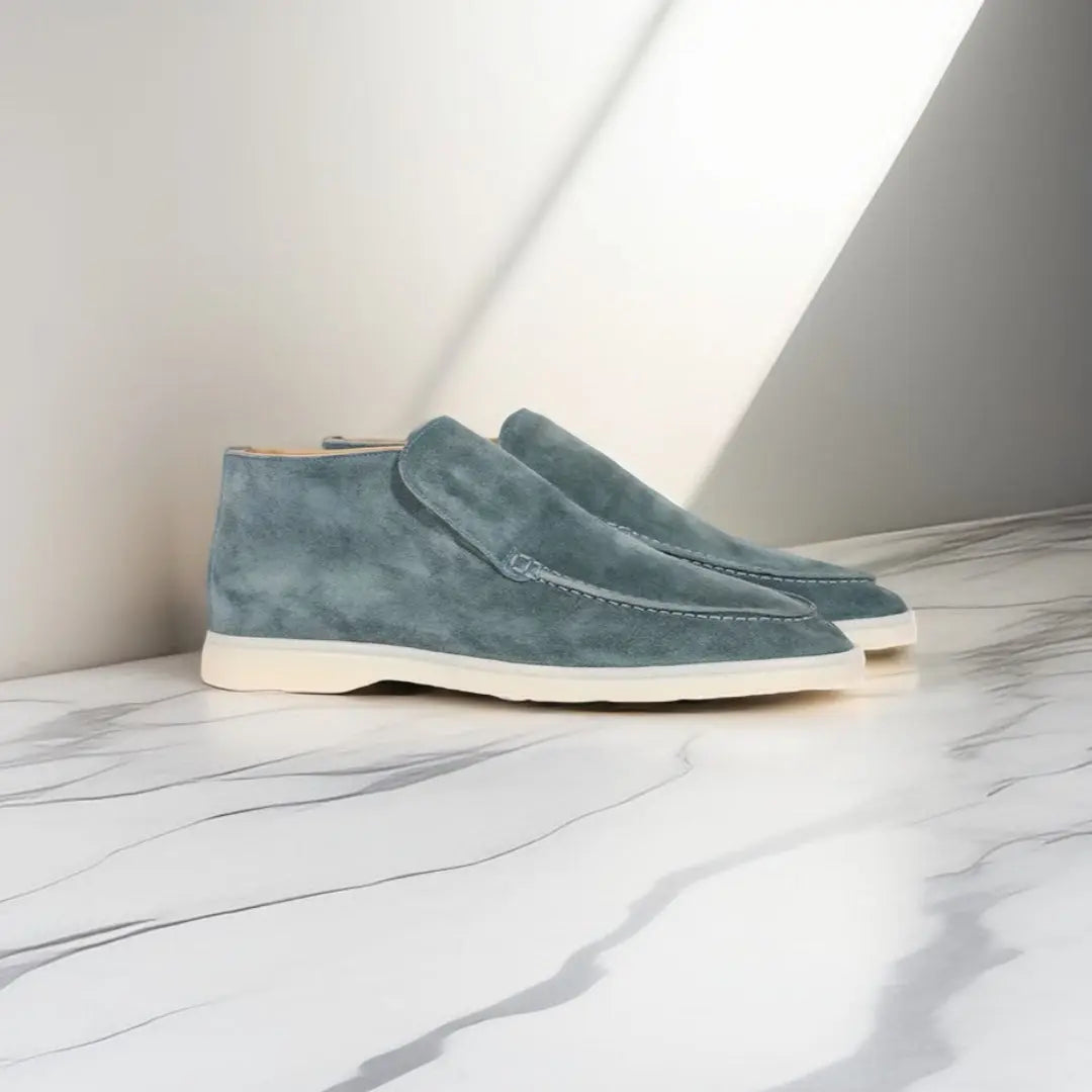 Men's Faux Suede Slip-On Ankle Boots