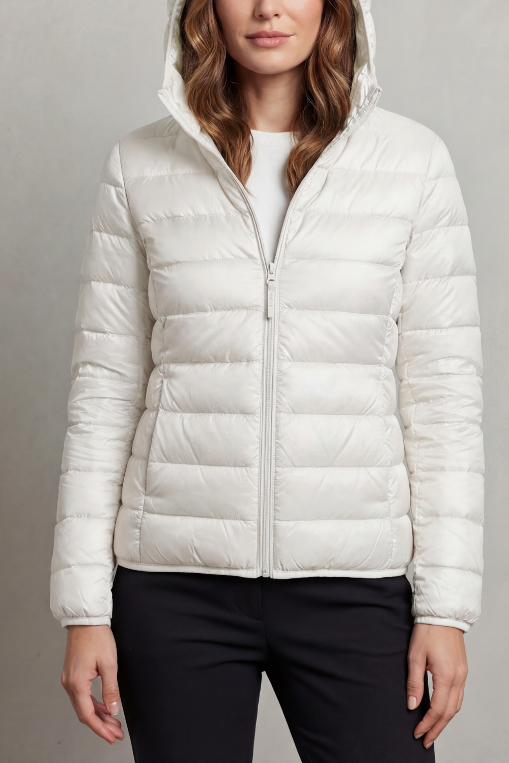 Women's Hooded Puffer Jacket – Lightweight & Packable