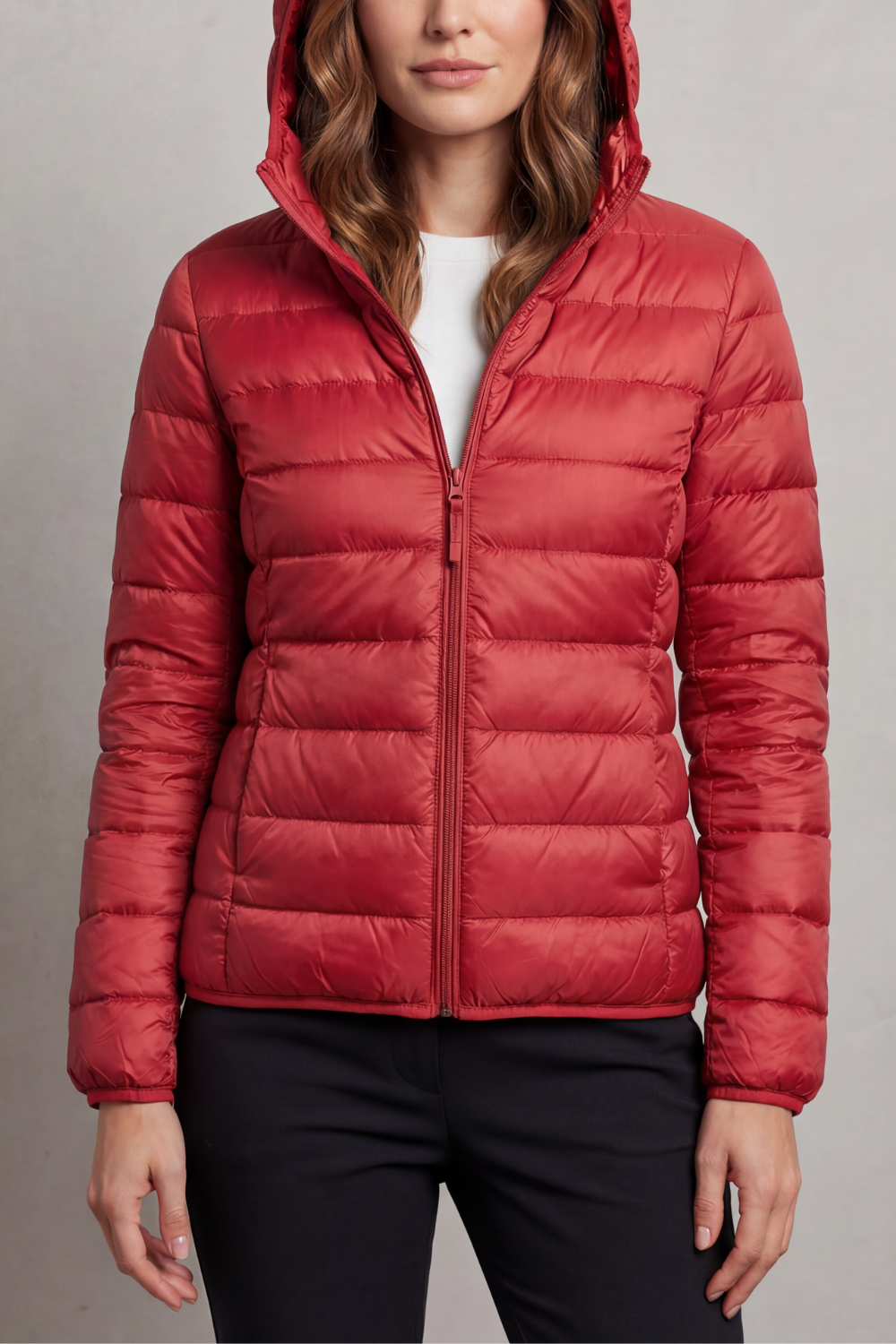 Women's Hooded Puffer Jacket – Lightweight & Packable