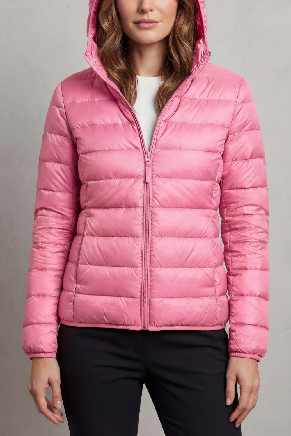Women's Hooded Puffer Jacket – Lightweight & Packable