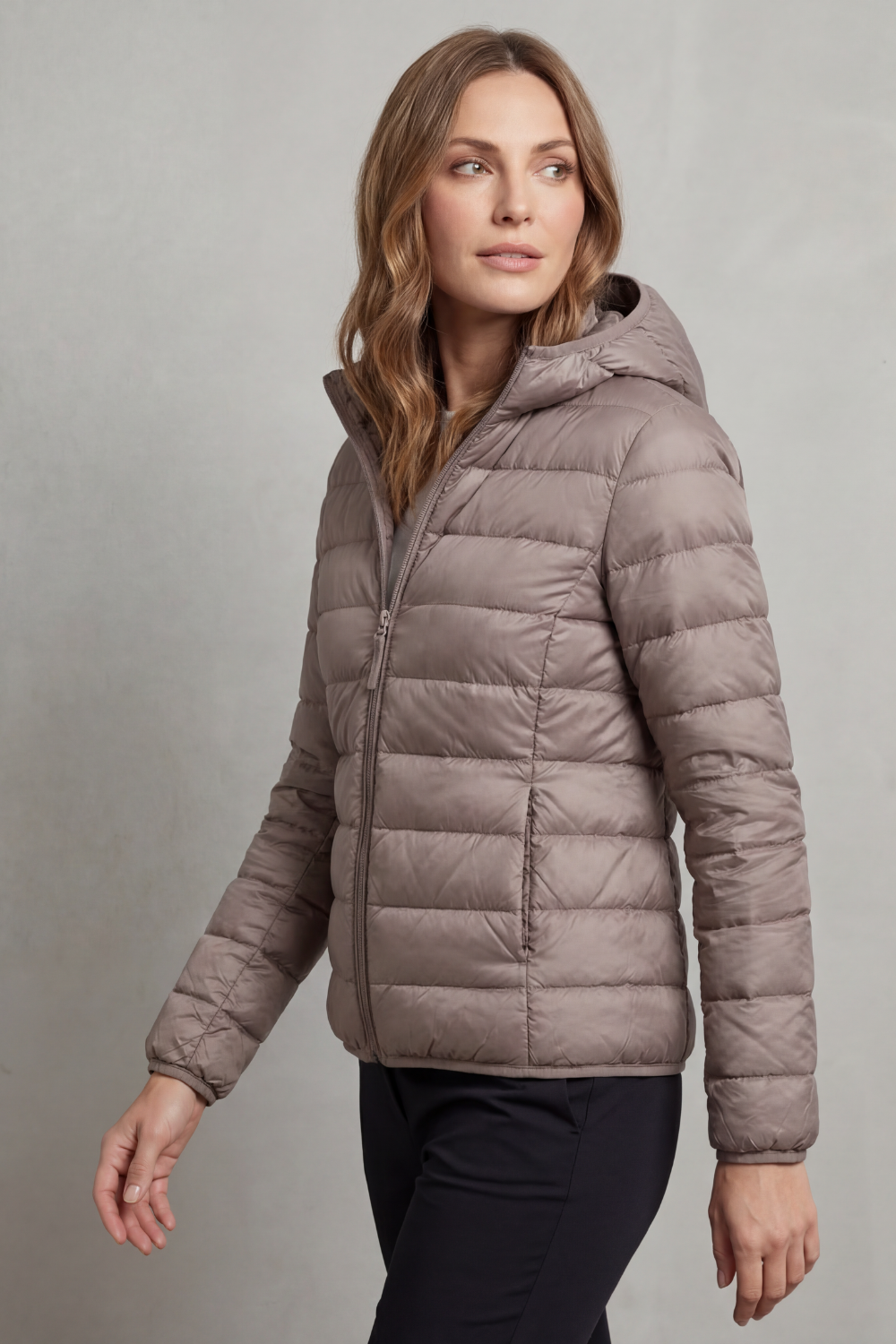 Women's Hooded Puffer Jacket – Lightweight & Packable
