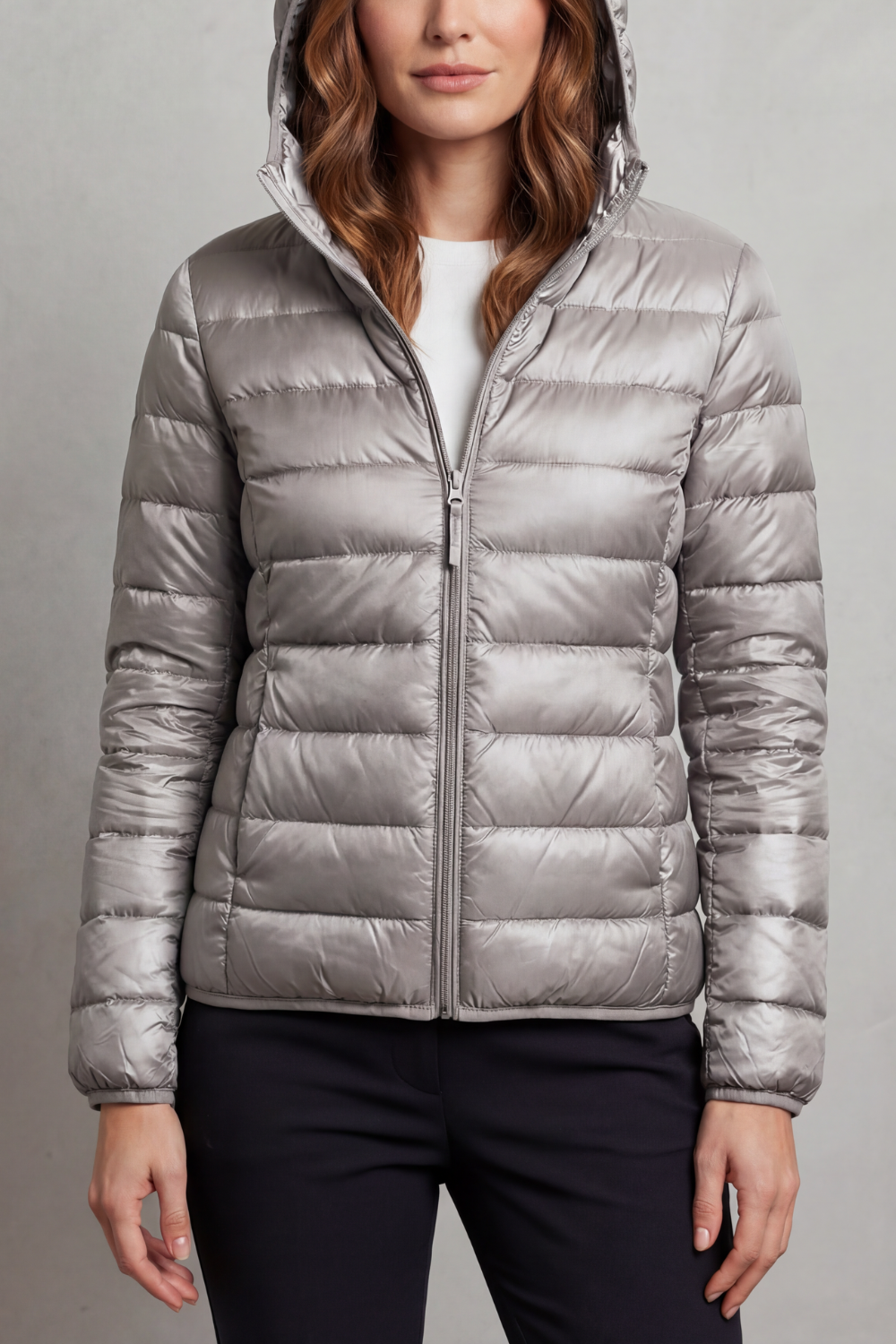 Women's Hooded Puffer Jacket – Lightweight & Packable