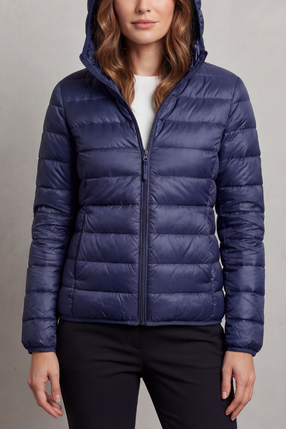 Women's Hooded Puffer Jacket – Lightweight & Packable