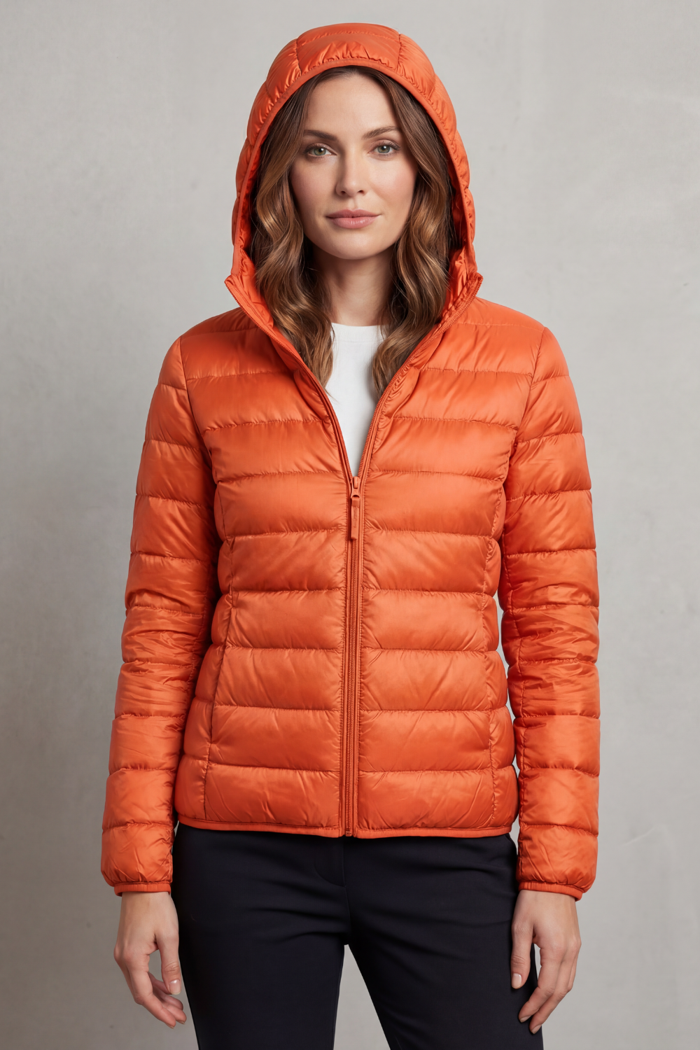 Women's Hooded Puffer Jacket – Lightweight & Packable