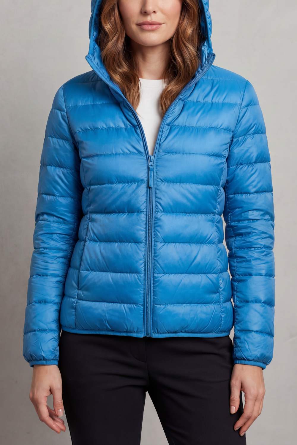 Women's Hooded Puffer Jacket – Lightweight & Packable