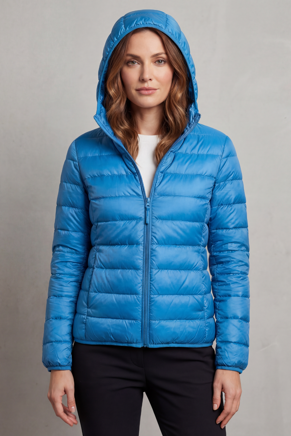 Women's Hooded Puffer Jacket – Lightweight & Packable