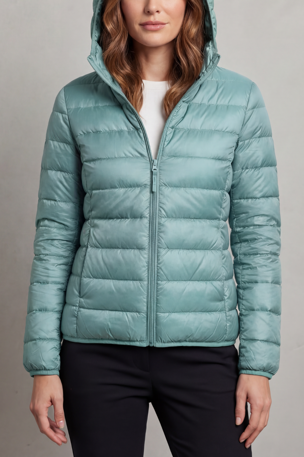 Women's Hooded Puffer Jacket – Lightweight & Packable