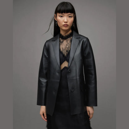 Black Single-Breasted Blazer Jacket