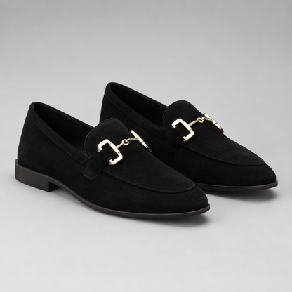 Men's Suede-Look Horsebit Slip-On Loafers