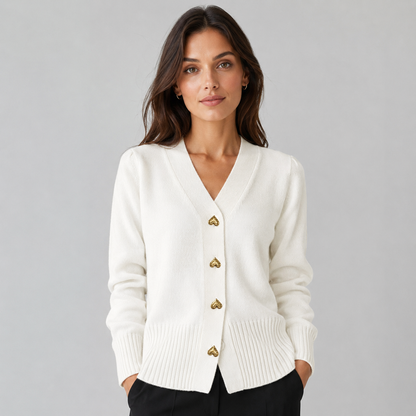 Women's Button-Front Knit Cardigan