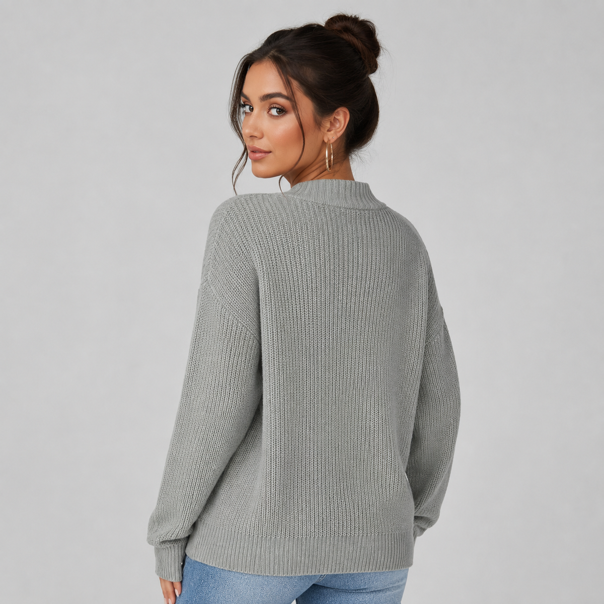 Women's V-Neck Button Front Cardigan