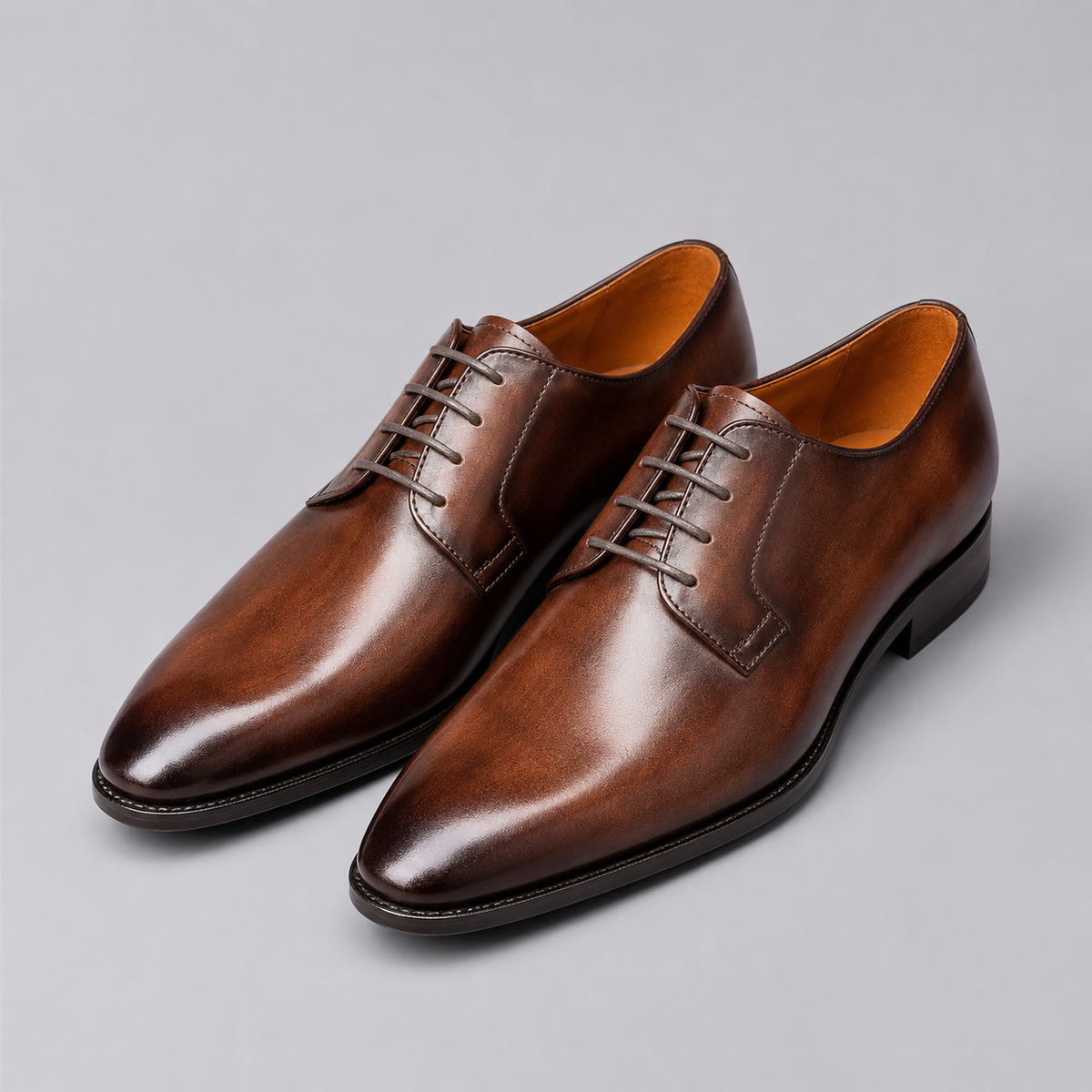 Men's Faux Leather Derby Dress Shoes