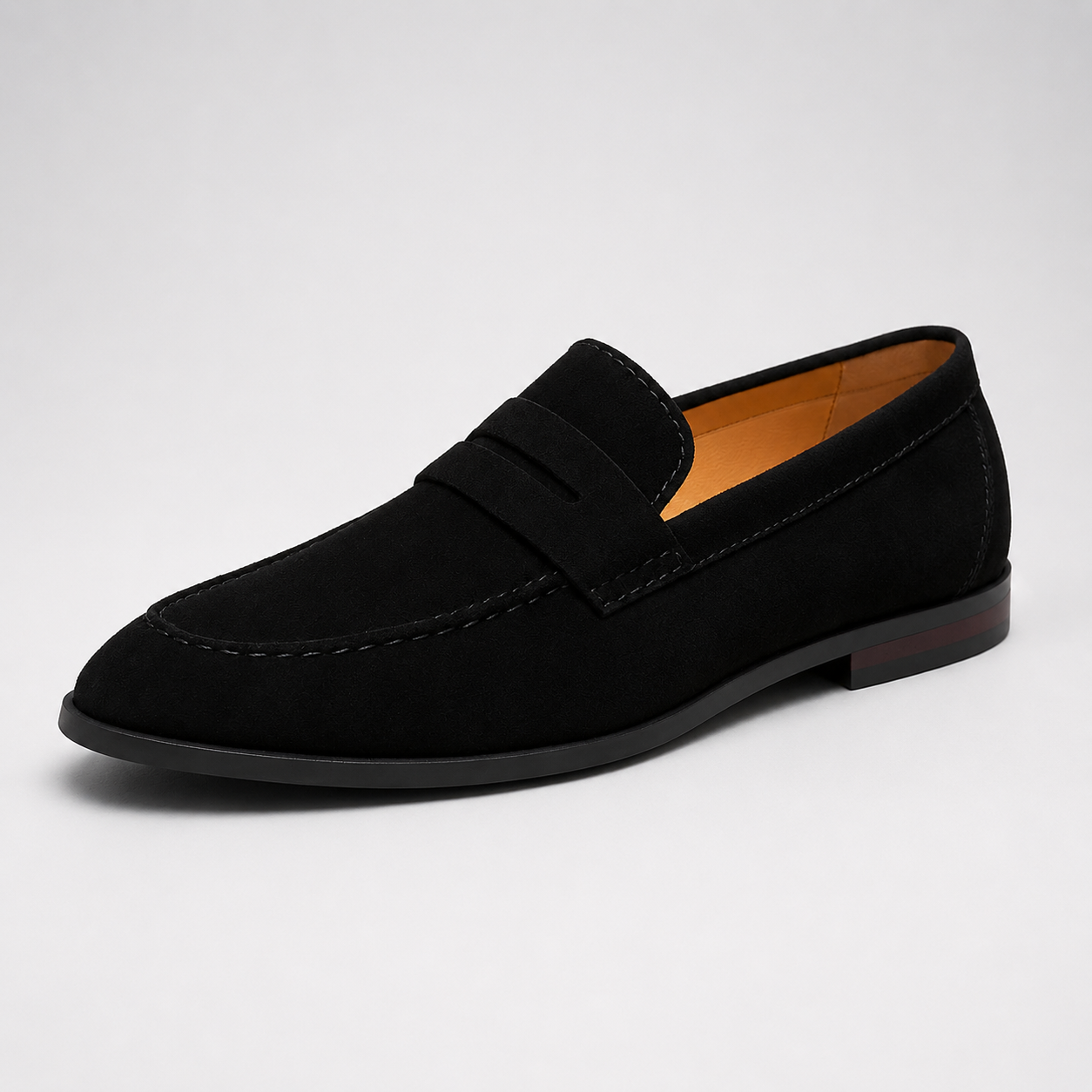 Men's Suede-Look Penny Loafers
