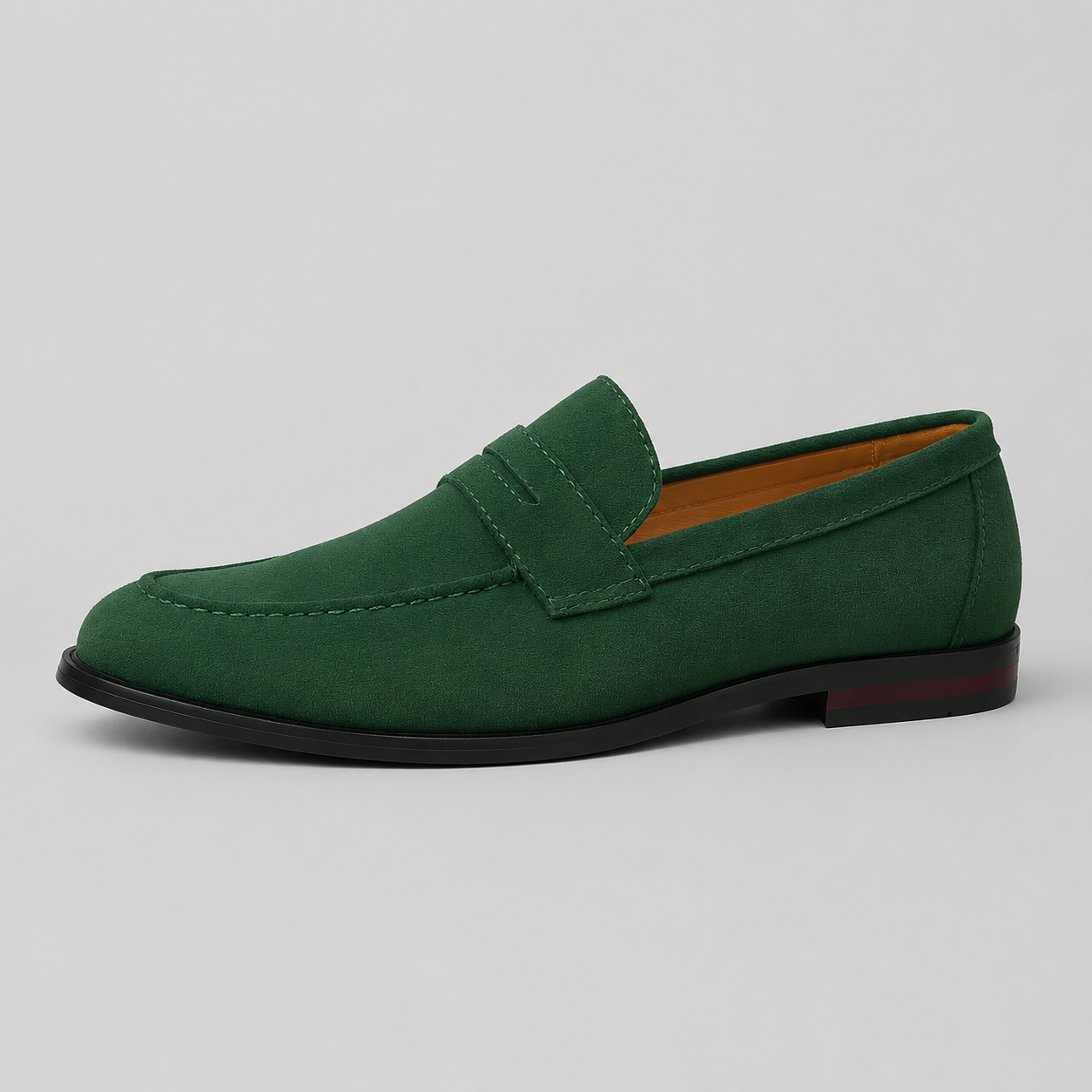 Men's Suede-Look Penny Loafers