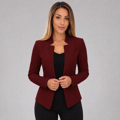Women's Open Front Longline Blazer