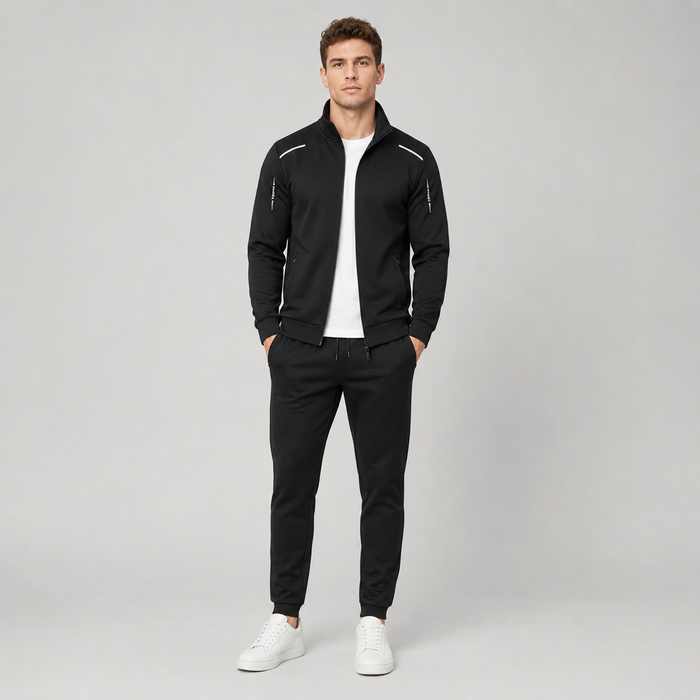 Men's Tracksuit Set Zip Up Stand Collar