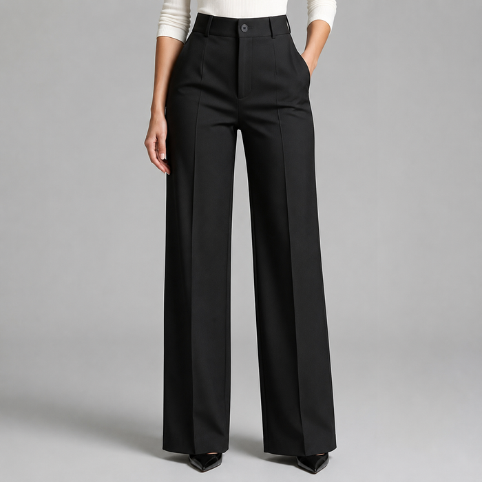 Women's High Waisted Straight Leg Tailored Pants
