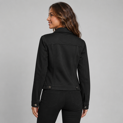 Women's Suede-Look Trucker Jacket