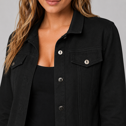 Women's Suede-Look Trucker Jacket