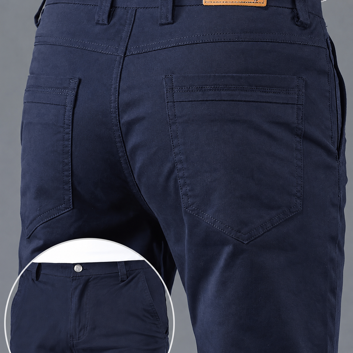 Men's Slim Fit Work Pants with Straight Leg