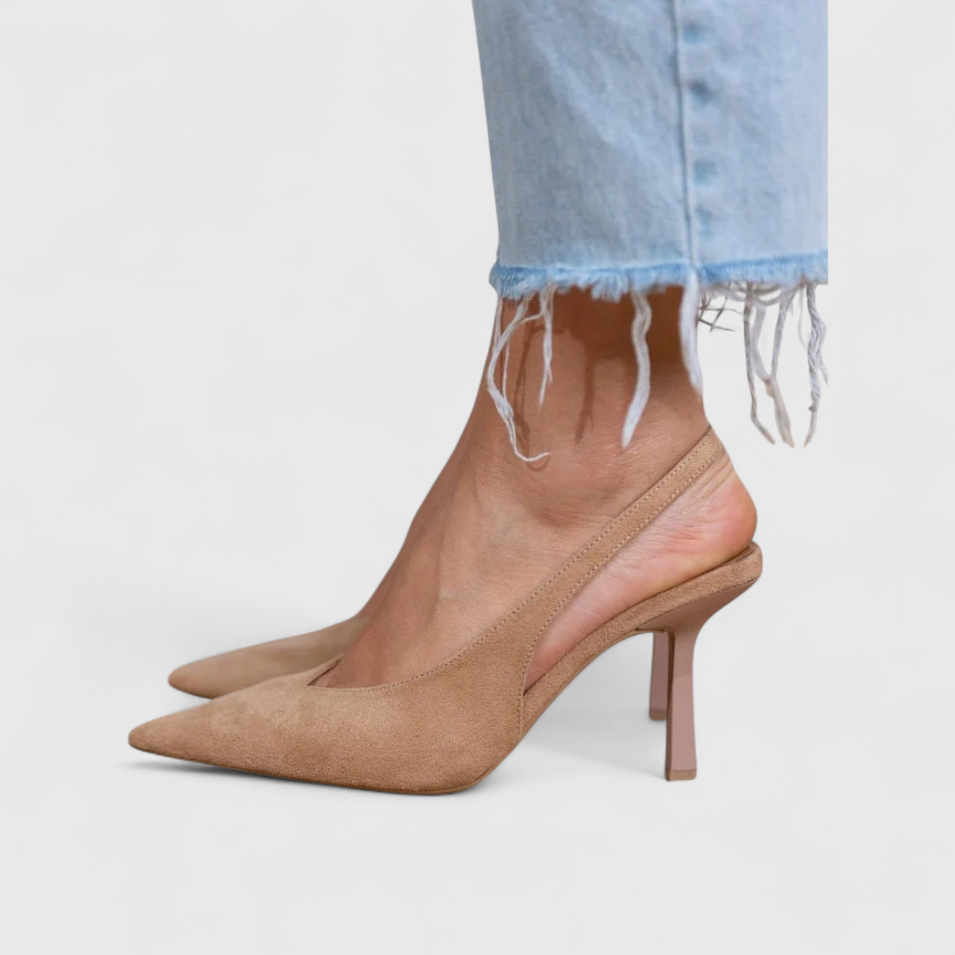 Women's Pointed-Toe Slingback Occasion Heels