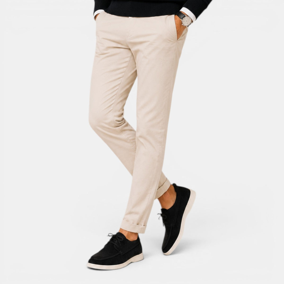 Men's Faux Suede Lace-Up Moccasins