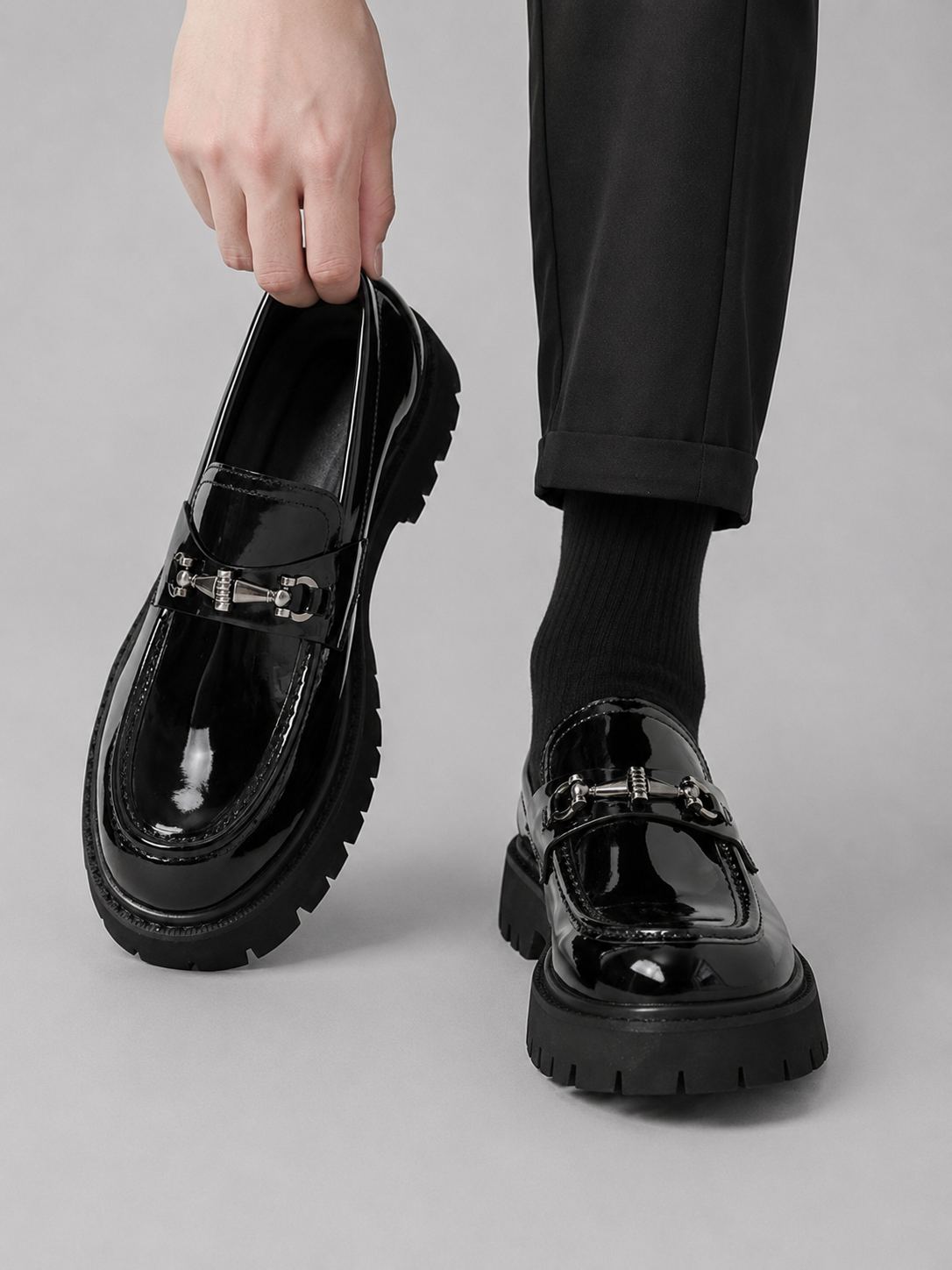 Men's Loafers Chunky Sole Slip On
