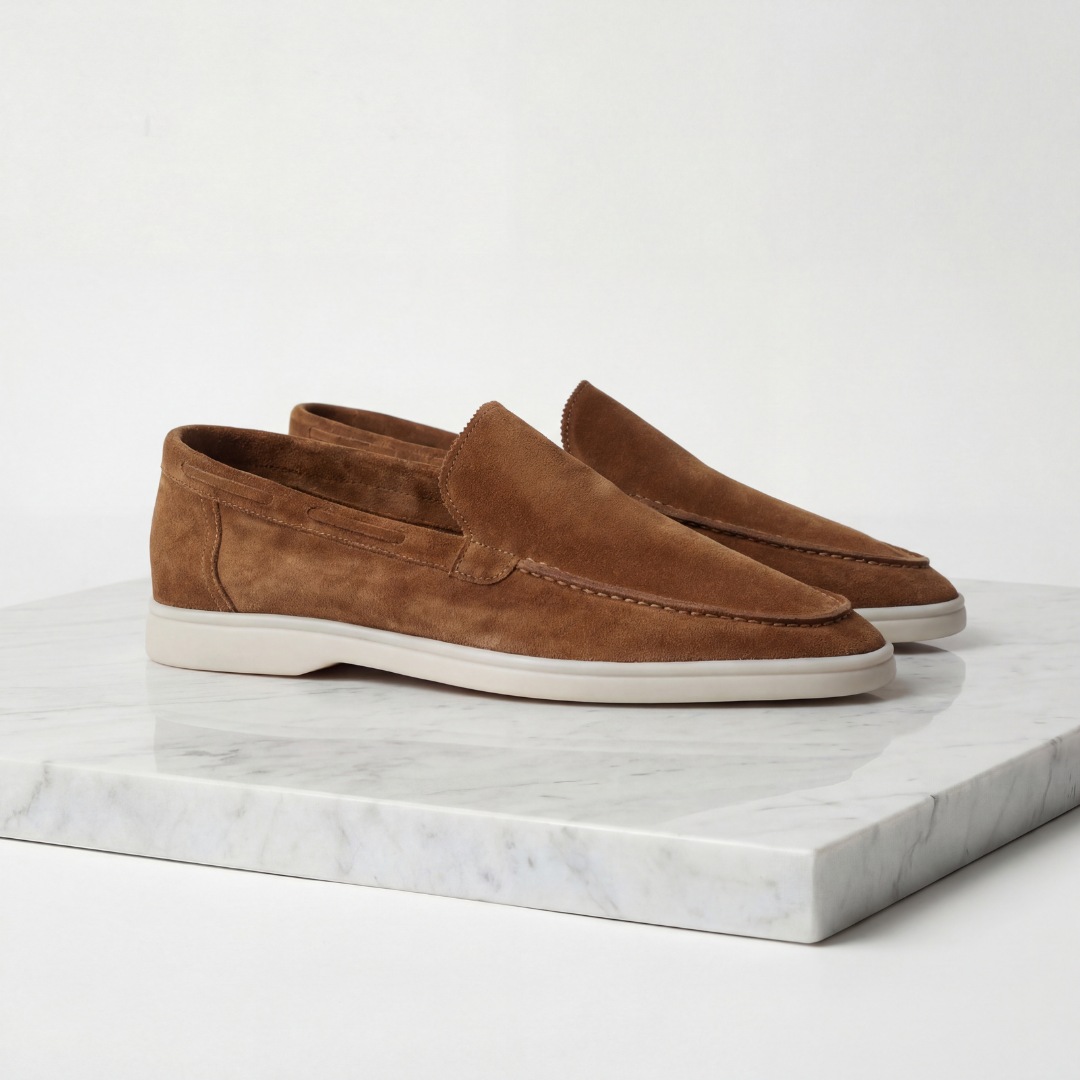 Men's Suede-Look Slip-On Loafers