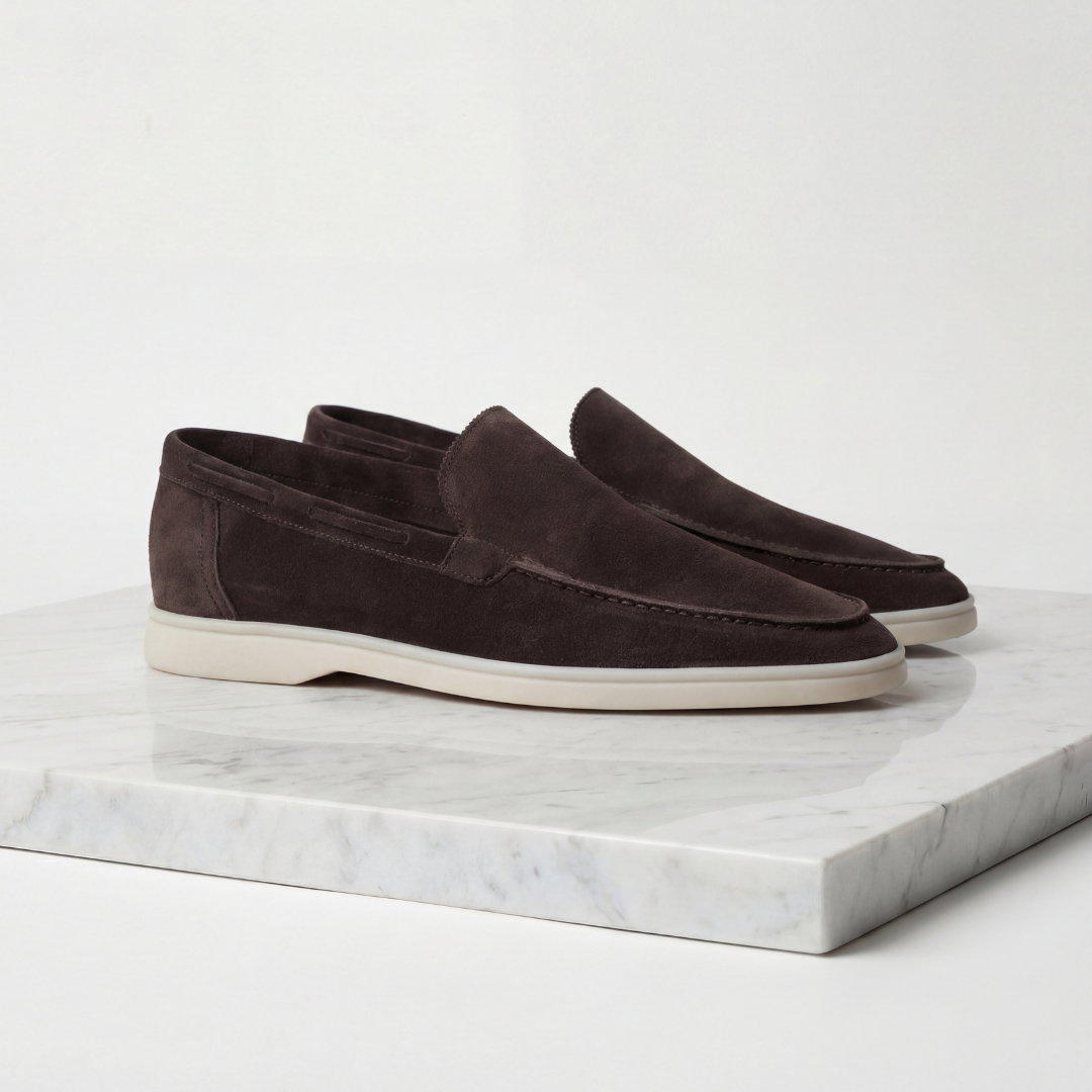 Men's Suede-Look Slip-On Loafers