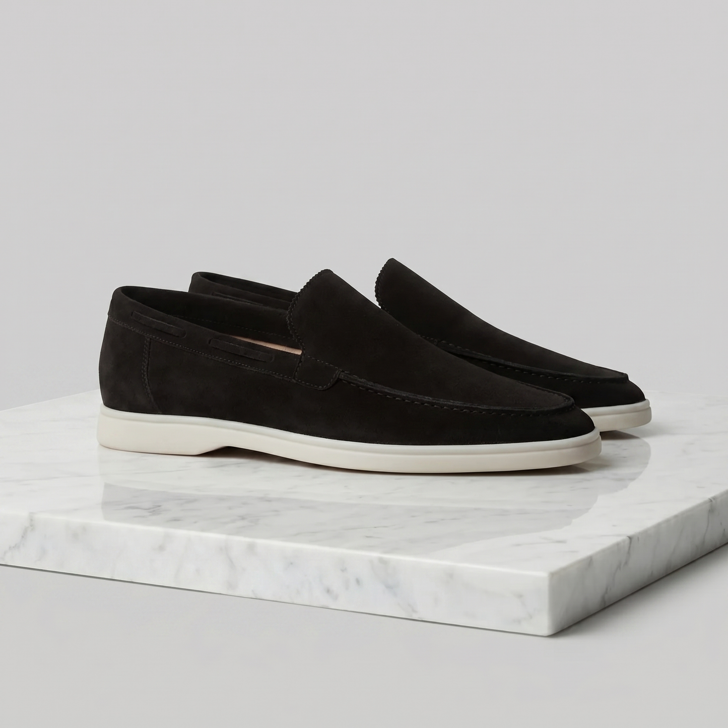 Men's Suede-Look Slip-On Loafers