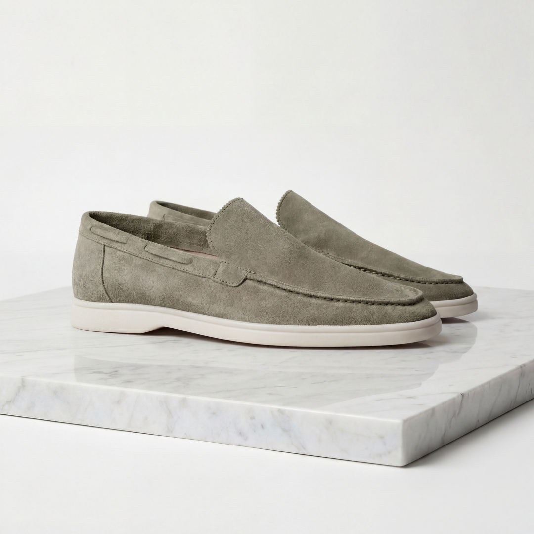 Men's Suede-Look Slip-On Loafers