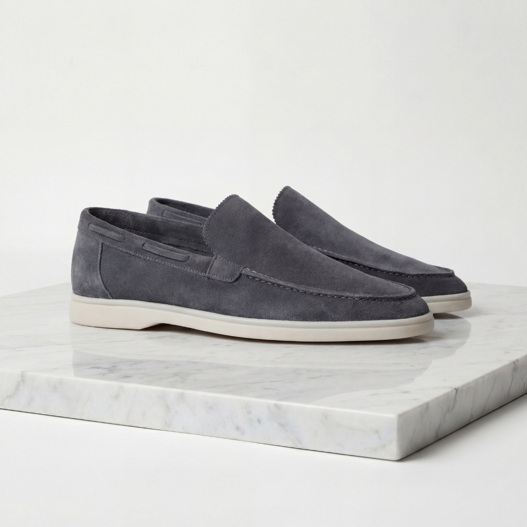 Men's Suede-Look Slip-On Loafers