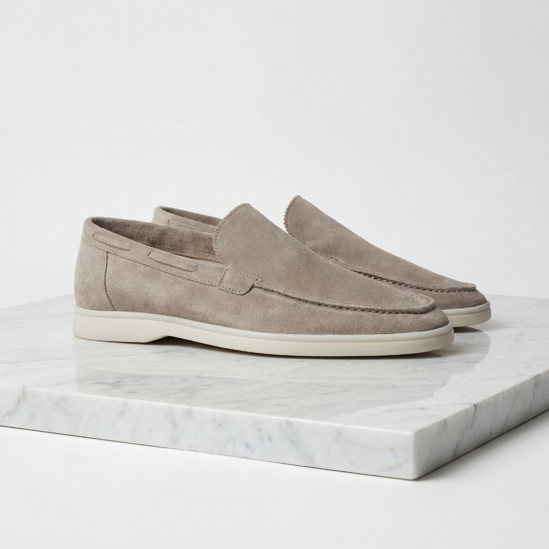 Men's Suede-Look Slip-On Loafers