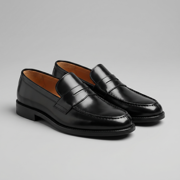 Men's Faux Leather Penny Loafers