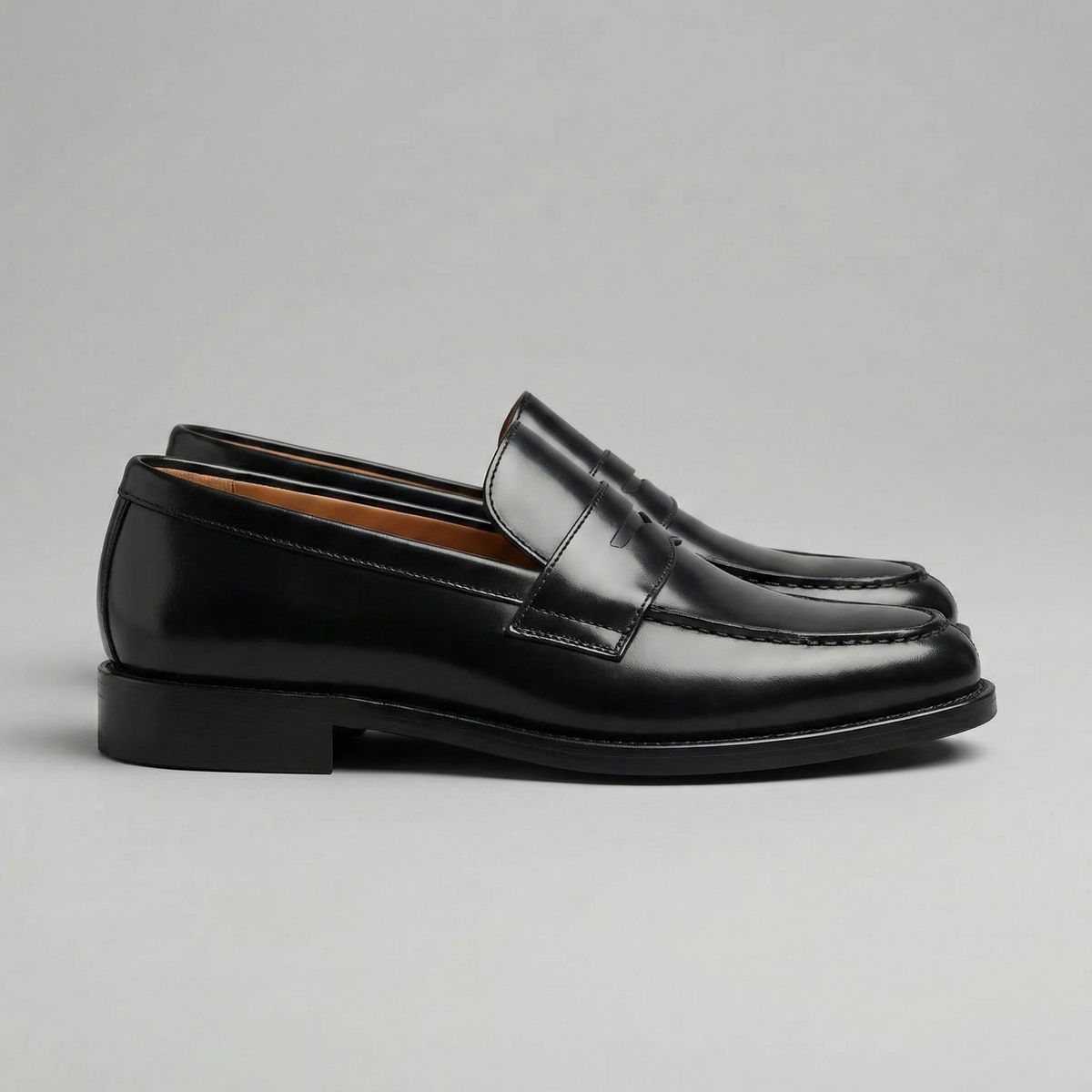 Men's Faux Leather Penny Loafers