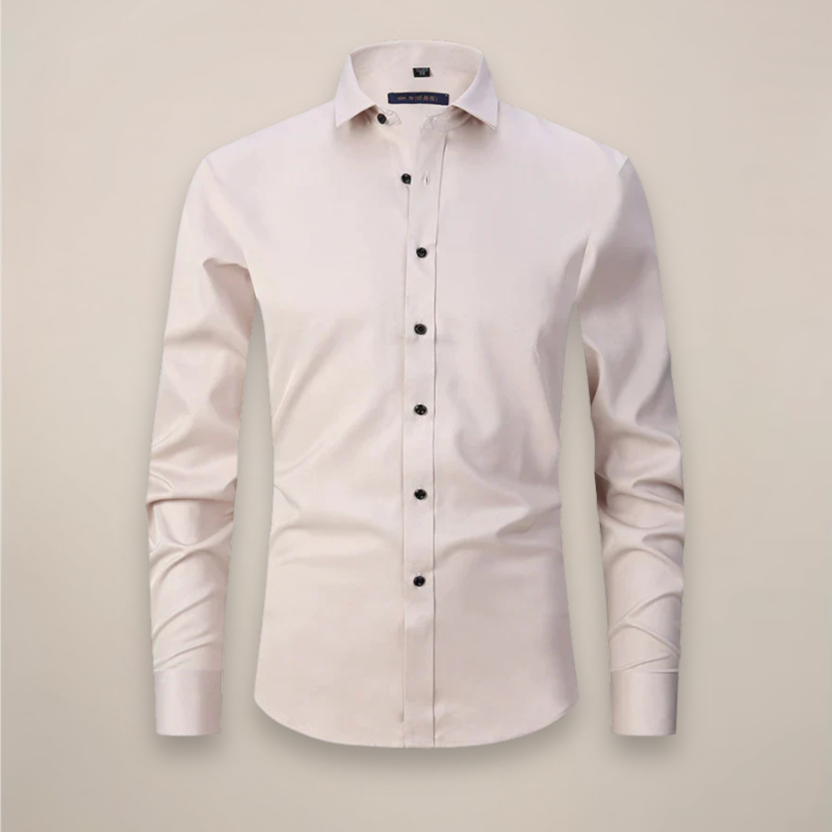 Men's Wrinkle-Free Formal Shirt with Point Collar