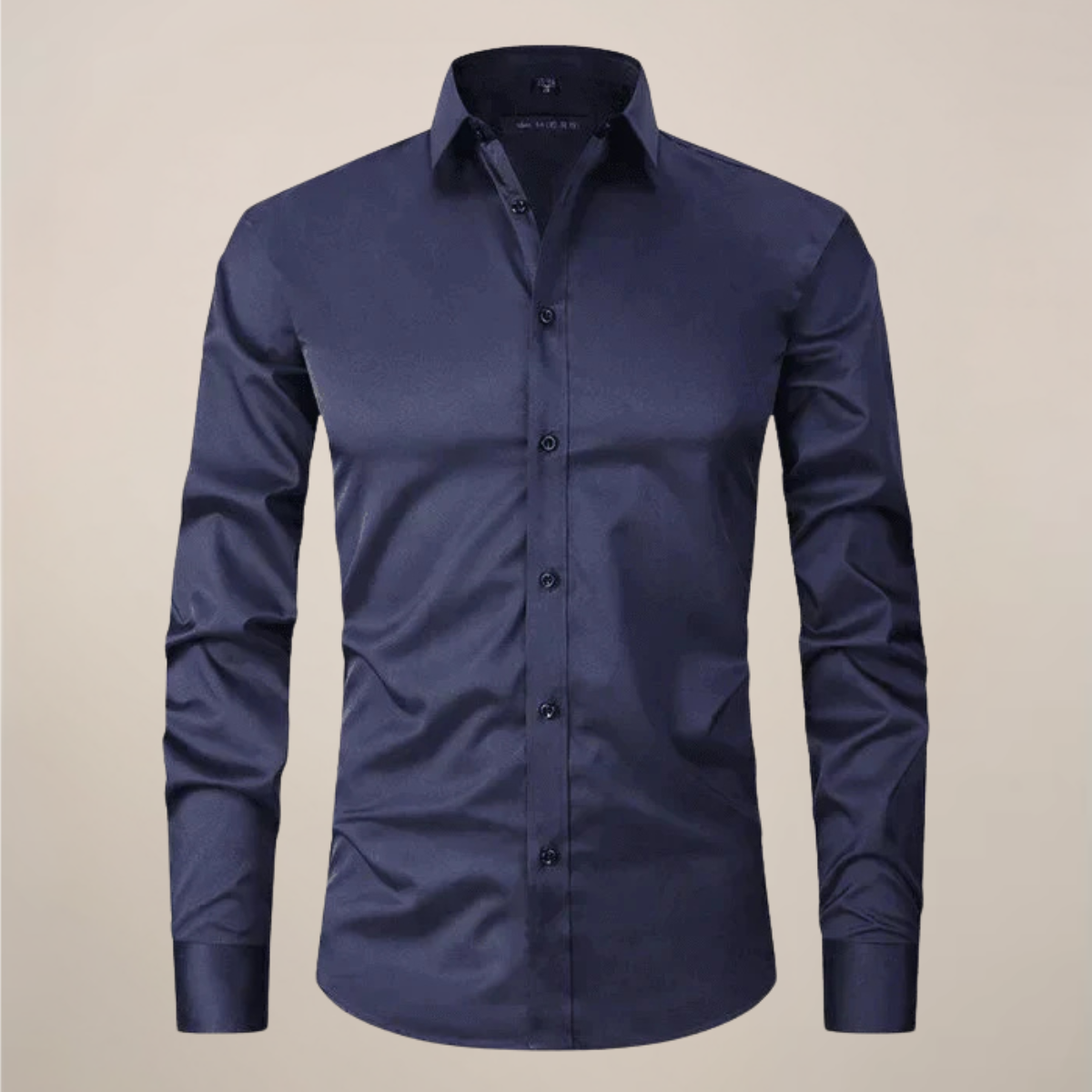 Men's Wrinkle-Free Formal Shirt with Point Collar