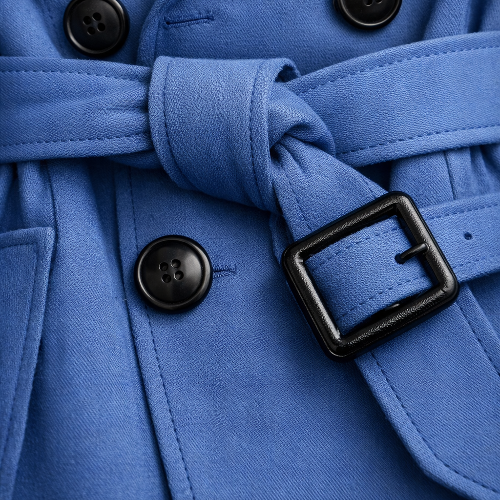 Women's Belted Trench Coat with Tailored Fit