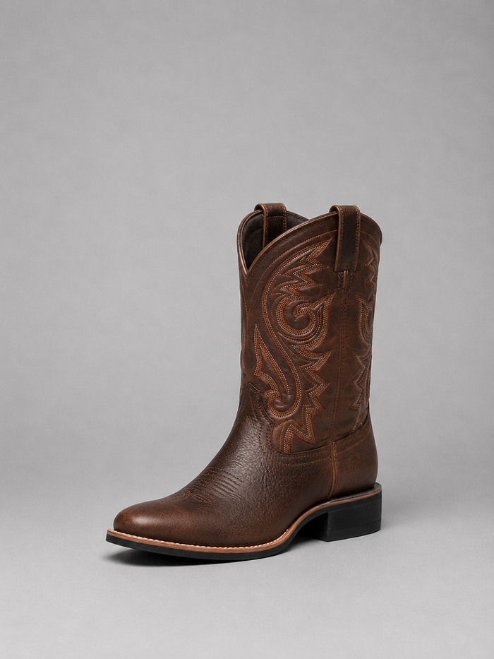 Women's Embroidered Western Faux Leather Cowboy Boots