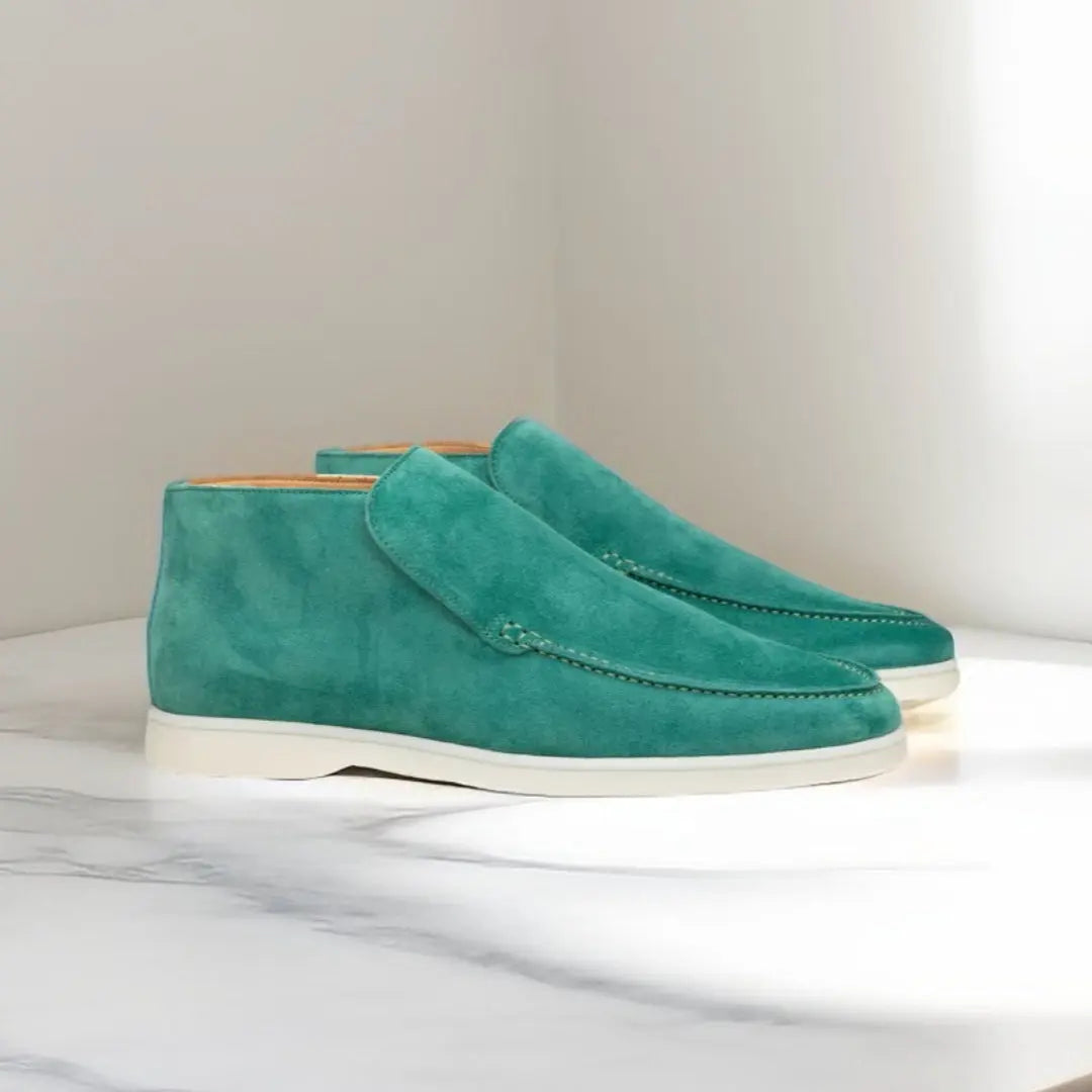 Men's Faux Suede Slip-On Ankle Boots