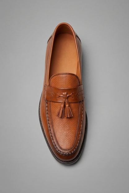 Men's Woven Tassel Slip-On Loafers