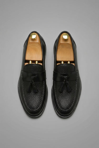 Men's Woven Tassel Slip-On Loafers