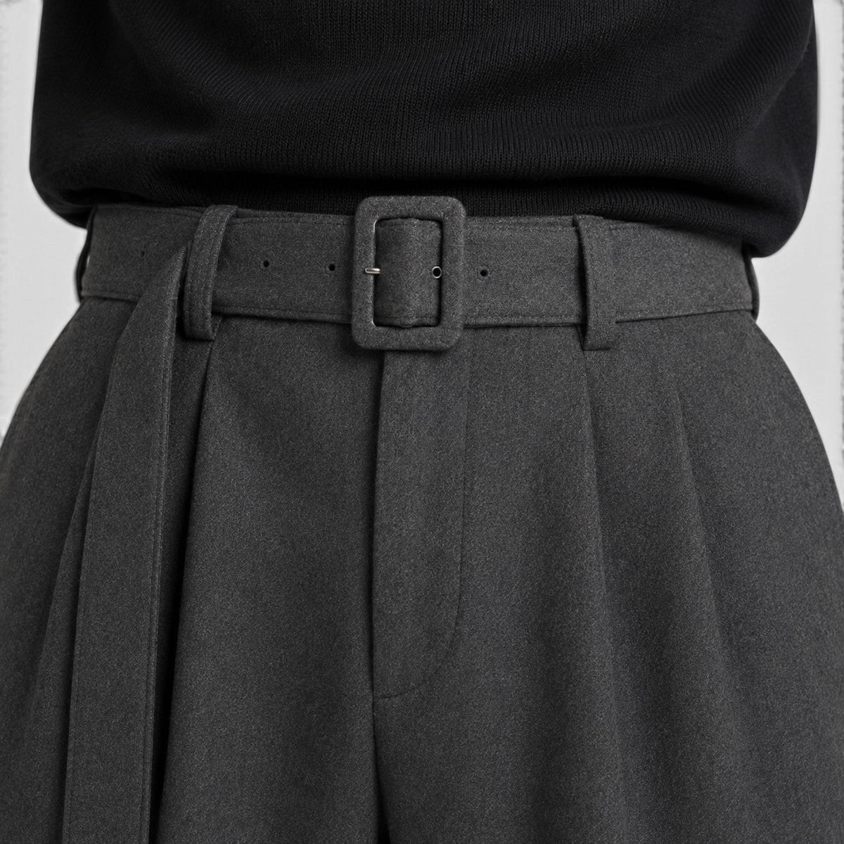 Men's Pleated Straight Leg Dress Pants